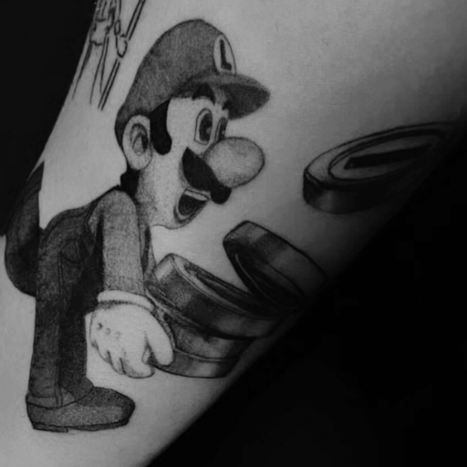 Tattoo berlin inkedbylelli super mario luigi