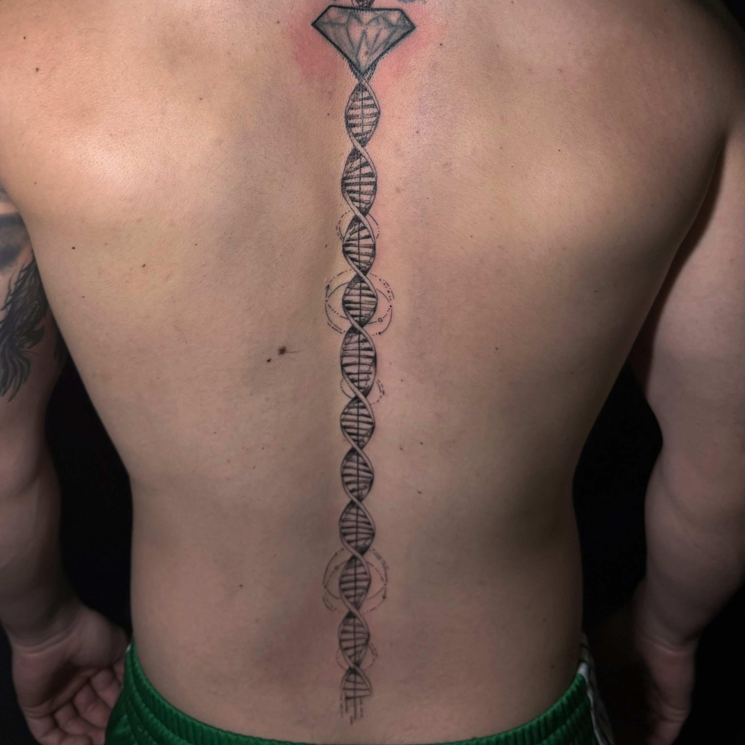 Tatto auf dem arm inked by lelli muster storch