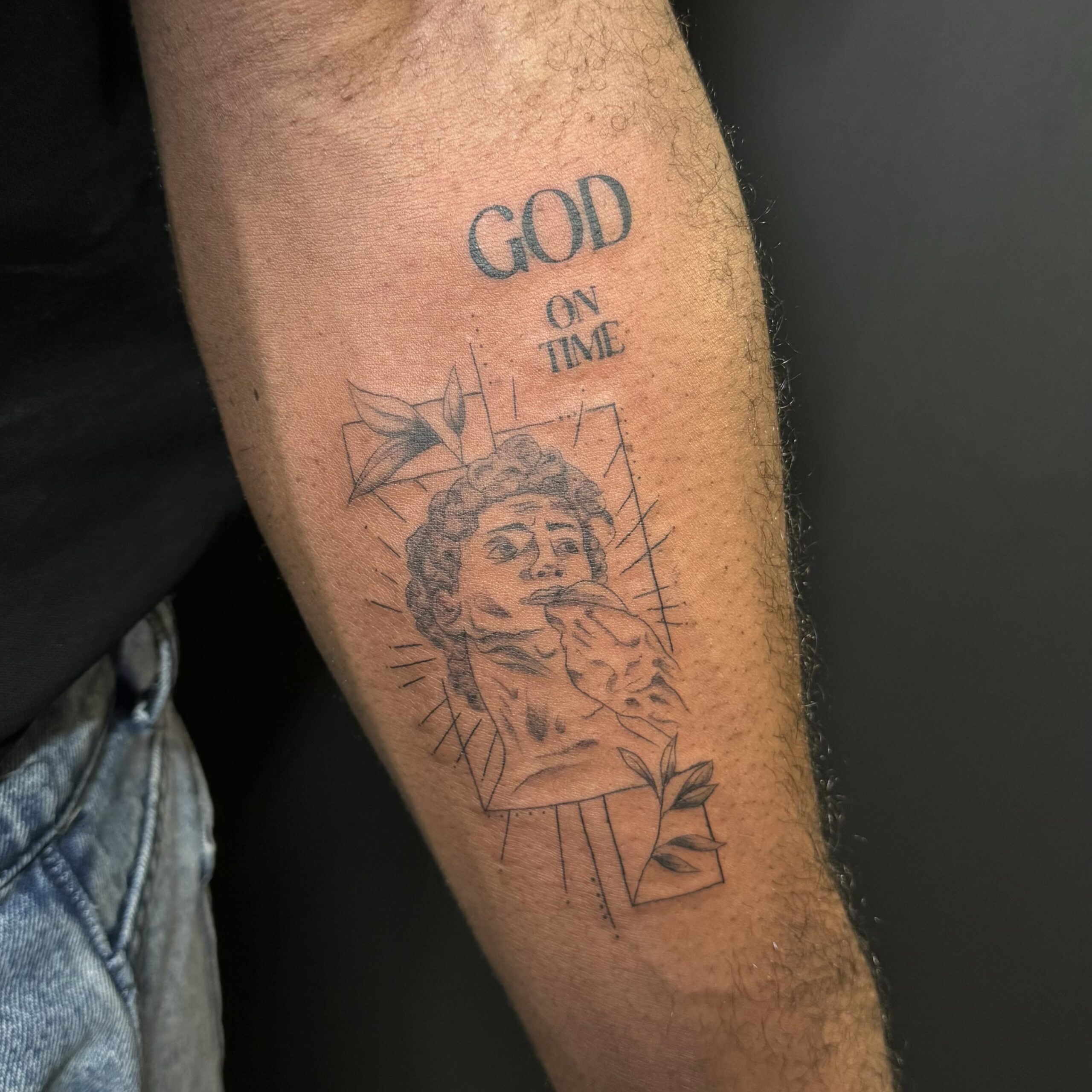 Tatto auf dem arm inked by lelli muster obst