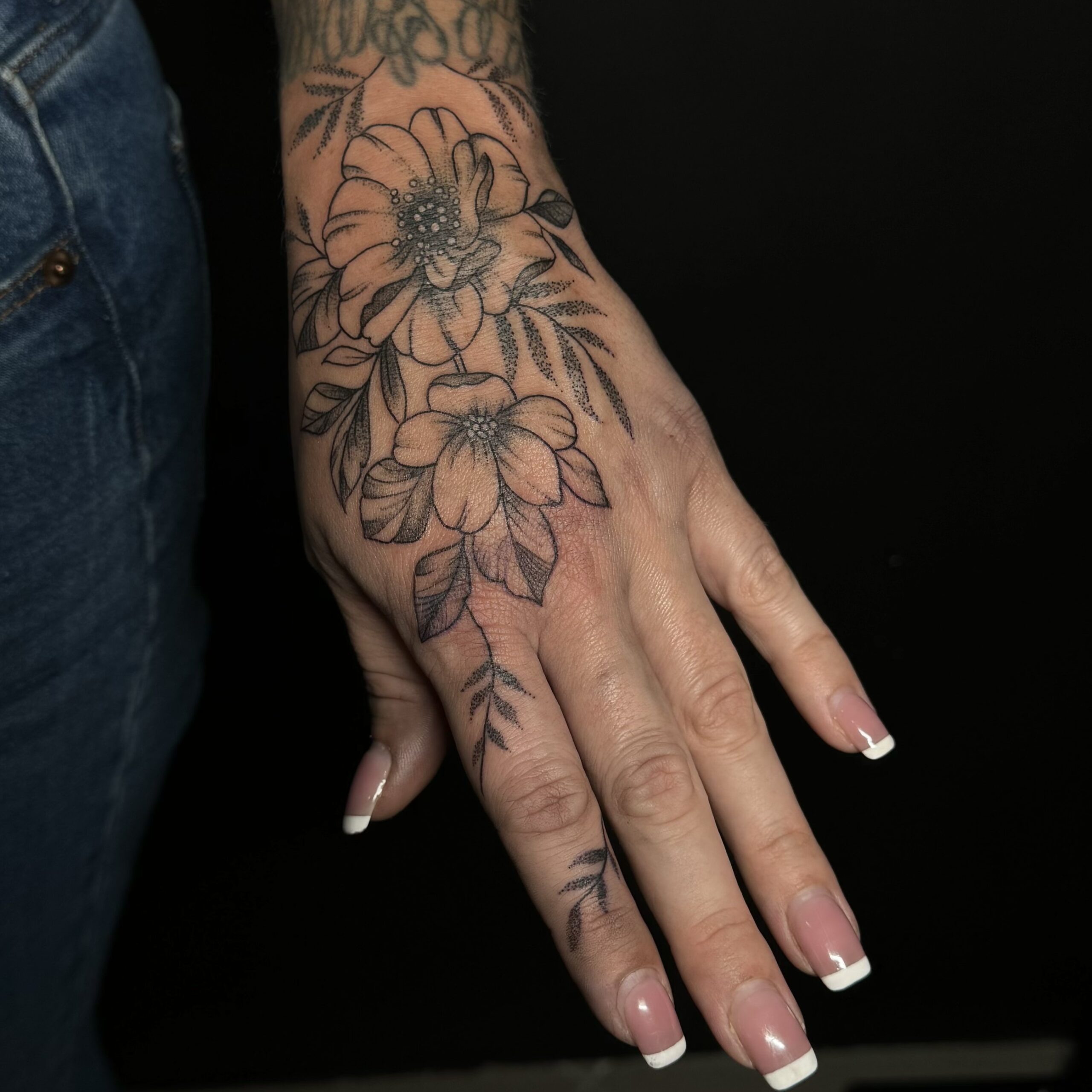 Tatto auf dem arm inked by lelli muster männchen