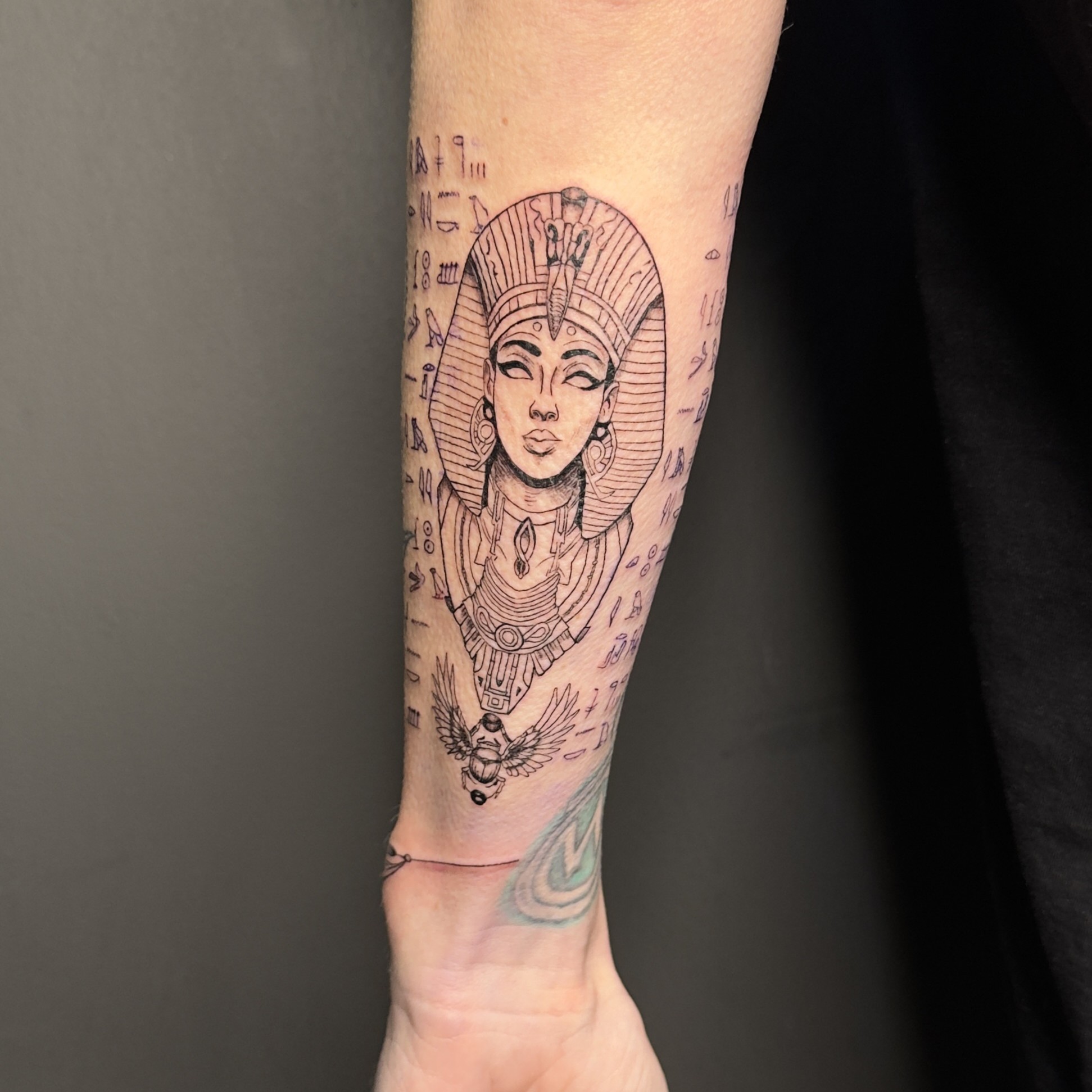 Tatto auf dem arm inked by lelli muster blumen