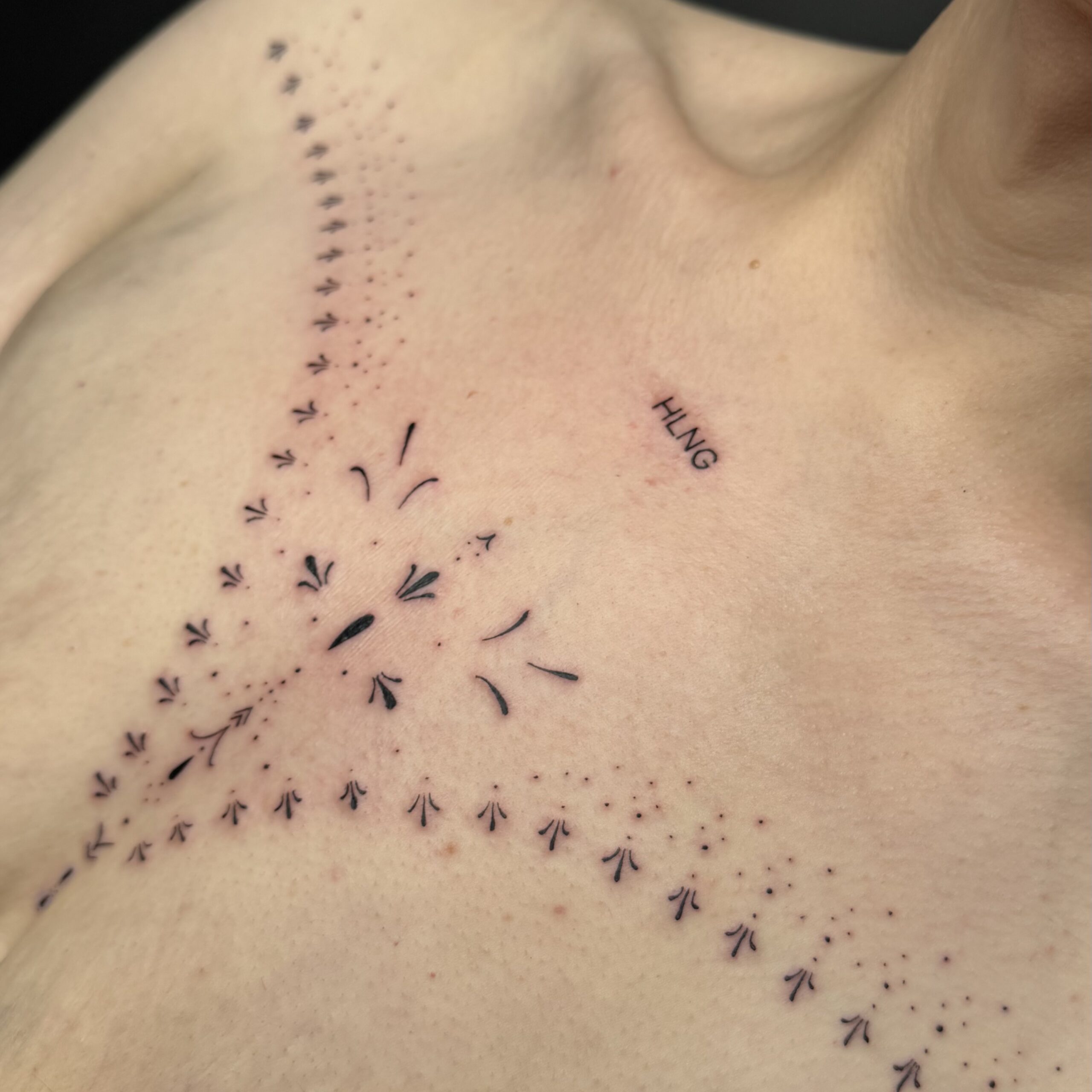 Tatto auf dem arm inked by lelli muster selen