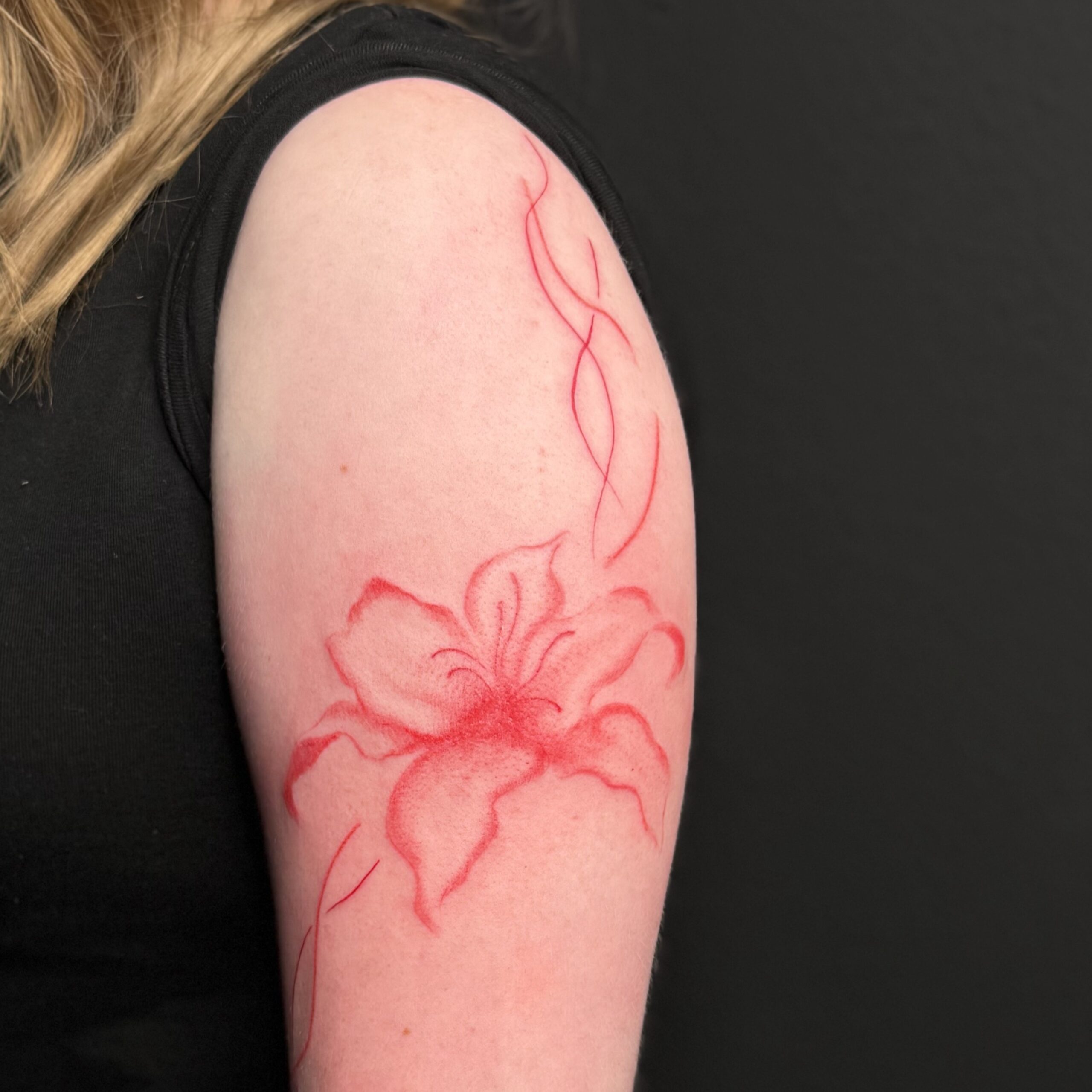 Tatto auf dem arm inked by lelli muster tiger