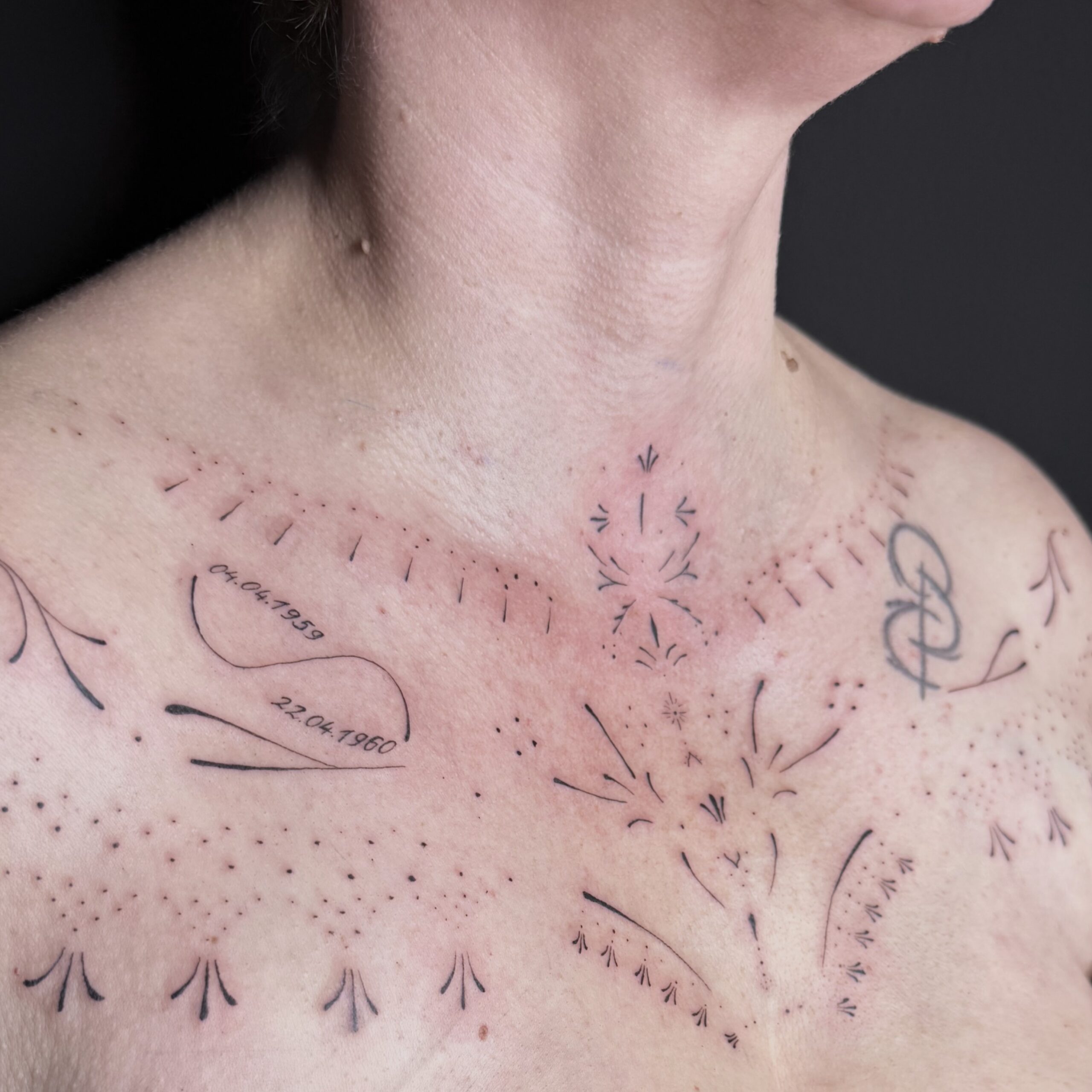 Tatto auf dem arm inked by lelli muster blumen